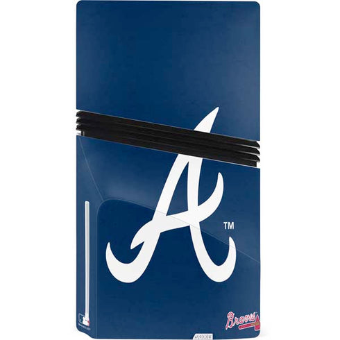 MLB Atlanta Braves - Solid Distressed PS5 Pro Disk Bundle  Skin